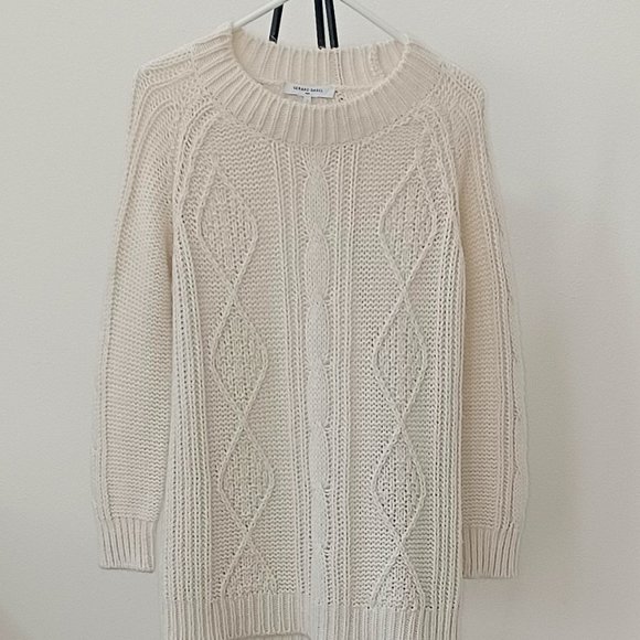 Gerard Darel Wool Alpaca Ivory Cream Sweater